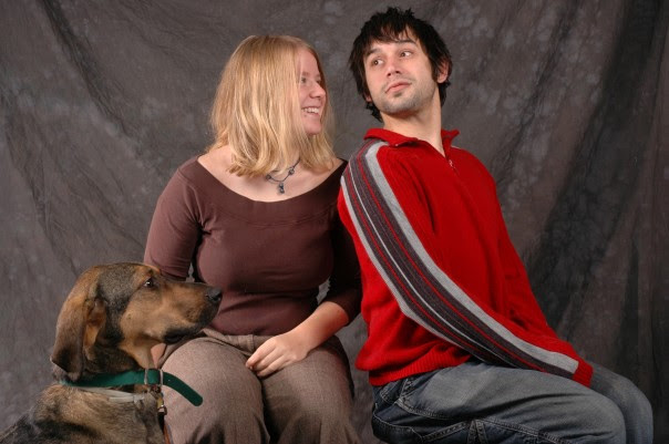 Here's a picture of us from before we got married because my wife lost our camera during our honeymoon and there are no pictures of that events for me to share with you.